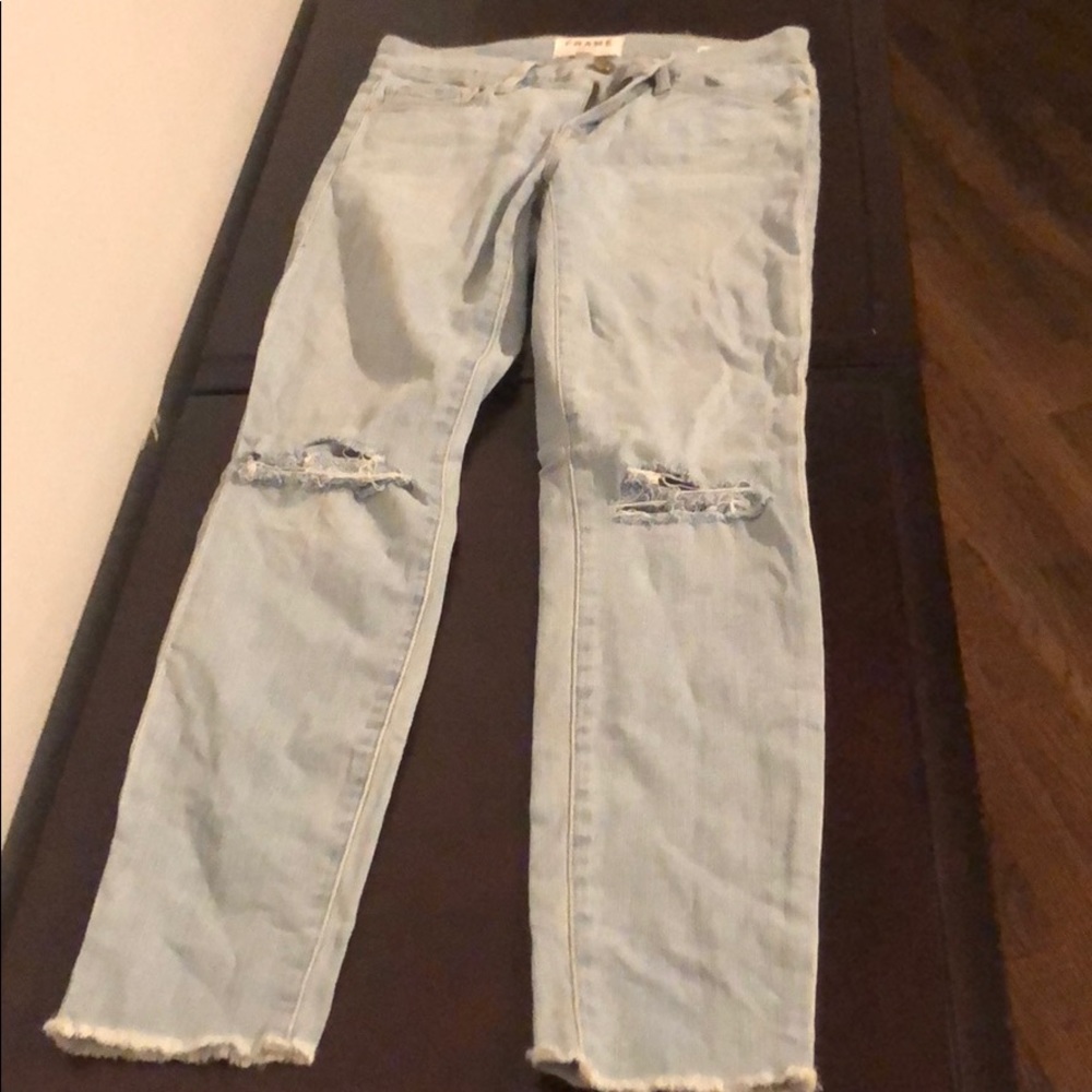 Light Wash Frame Jeans